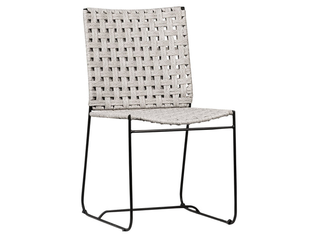 Ezra Gray/Black Outdoor Dining Chair - Ornate Home