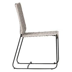 Ezra Gray/Black Outdoor Dining Chair - Ornate Home