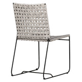 Ezra Gray/Black Outdoor Dining Chair - Ornate Home
