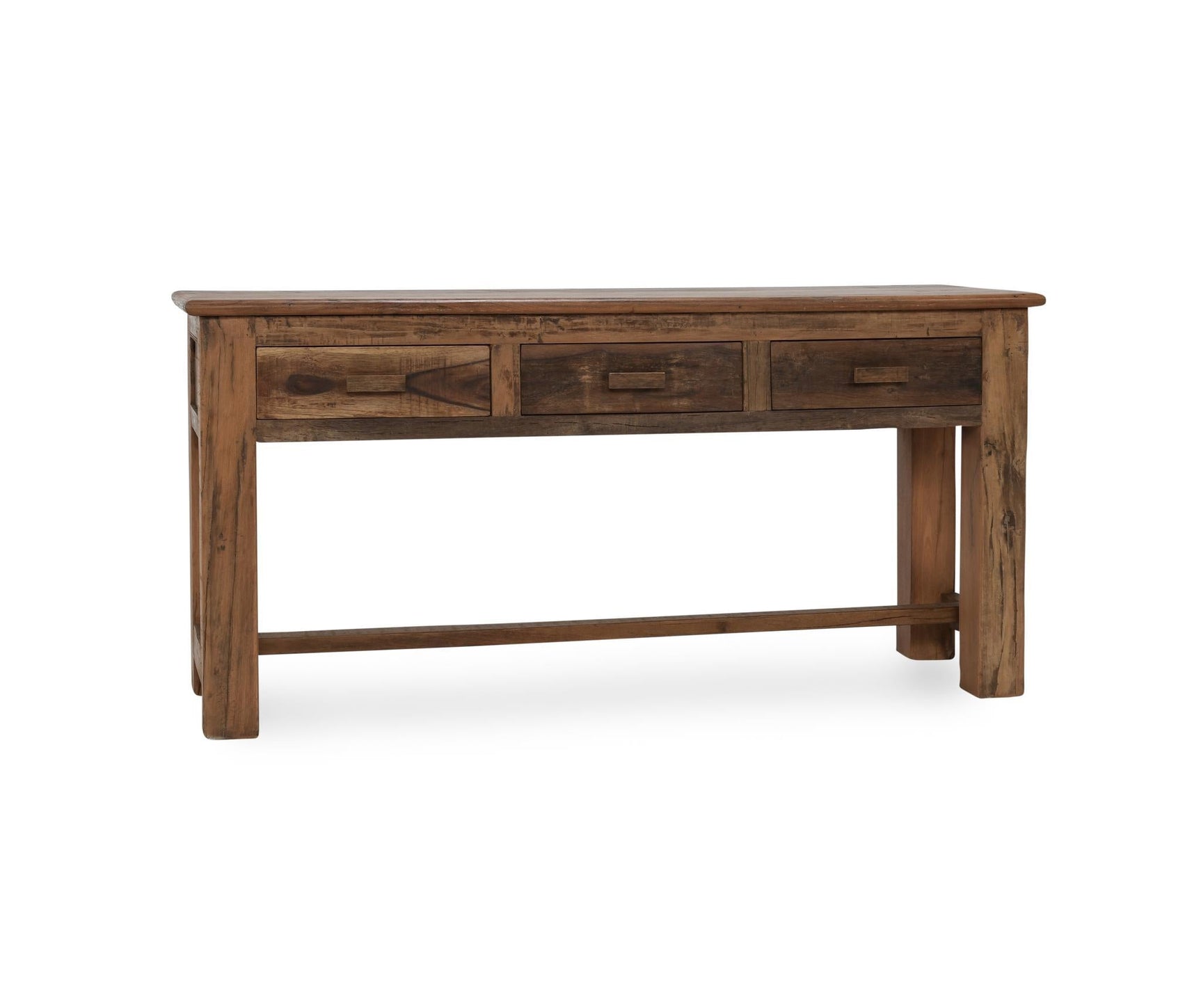 Ezra Natural 3 Drawer Console Table - Ornate Home