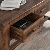 Ezra Natural 3 Drawer Console Table - Ornate Home
