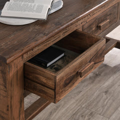 Ezra Natural 3 Drawer Console Table - Ornate Home