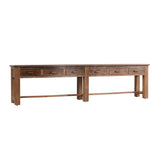 Ezra Natural 6 Drawer Console Table - Ornate Home
