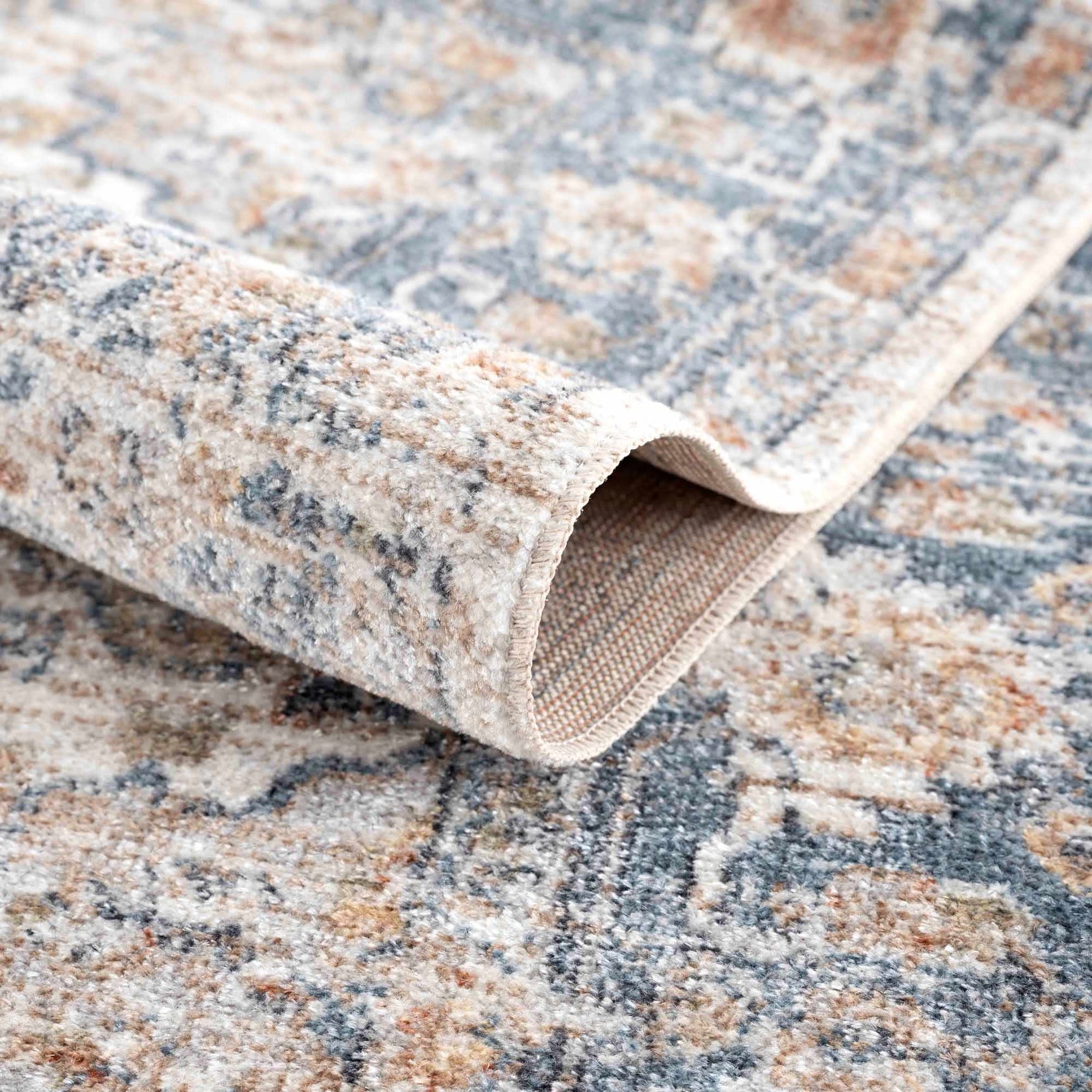 Ezri Cream Washable Area Rug - Ornate Home