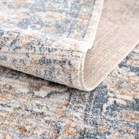 Ezri Cream Washable Area Rug - Ornate Home