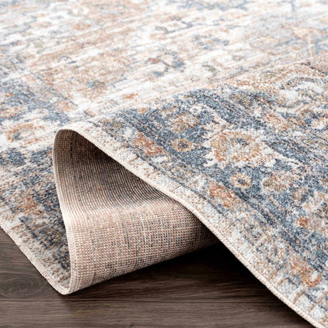 Ezri Cream Washable Area Rug - Ornate Home