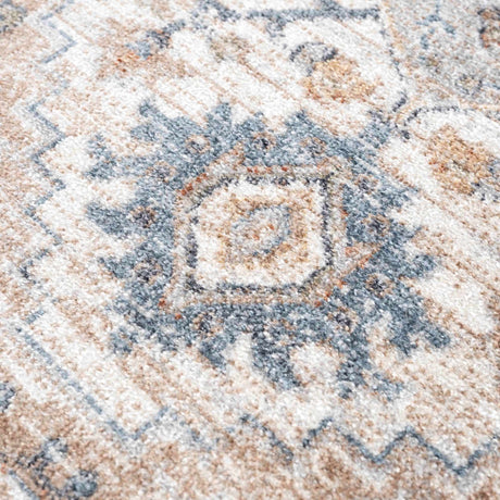 Ezri Cream Washable Area Rug - Ornate Home