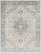 Ezri Cream Washable Area Rug - Ornate Home