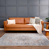 Ezri Cream Washable Area Rug - Ornate Home