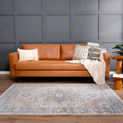 Ezri Cream Washable Area Rug - Ornate Home