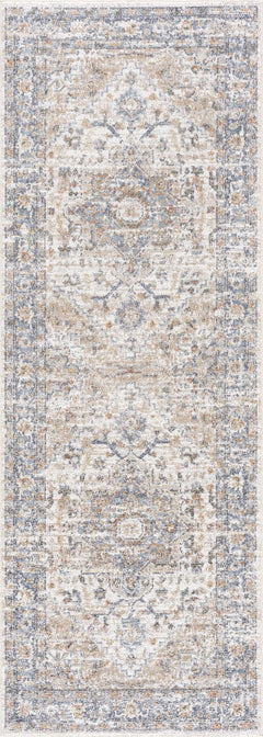 Ezri Cream Washable Area Rug - Ornate Home