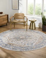 Ezri Cream Washable Area Rug - Ornate Home