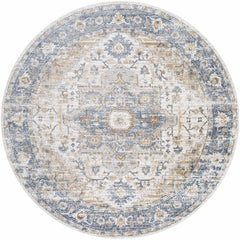 Ezri Cream Washable Area Rug - Ornate Home