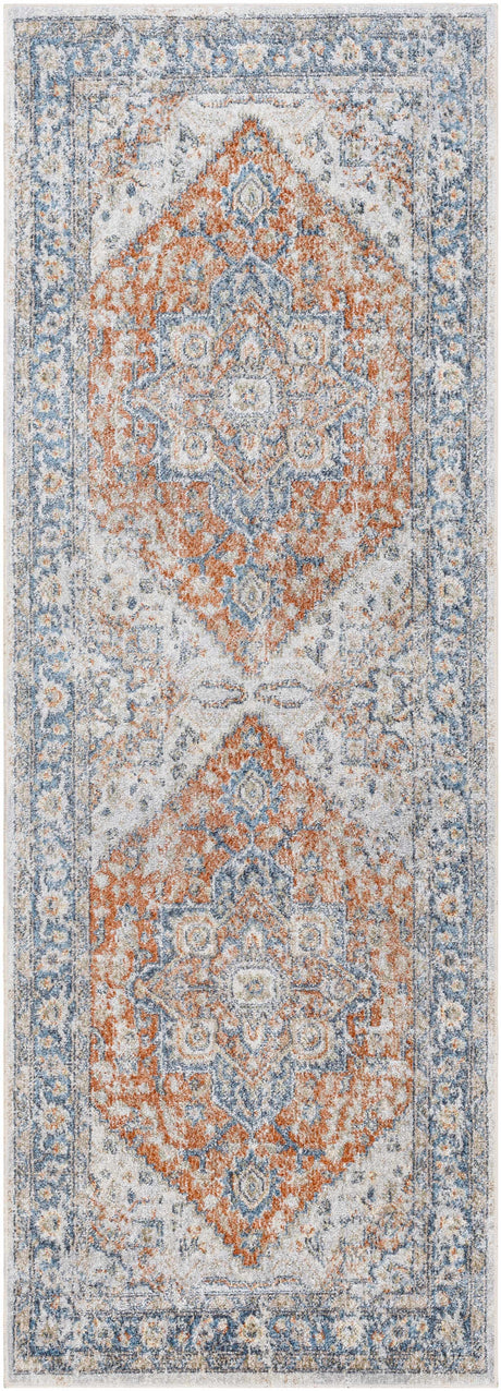 Ezri Rust Washable Area Rug - Ornate Home
