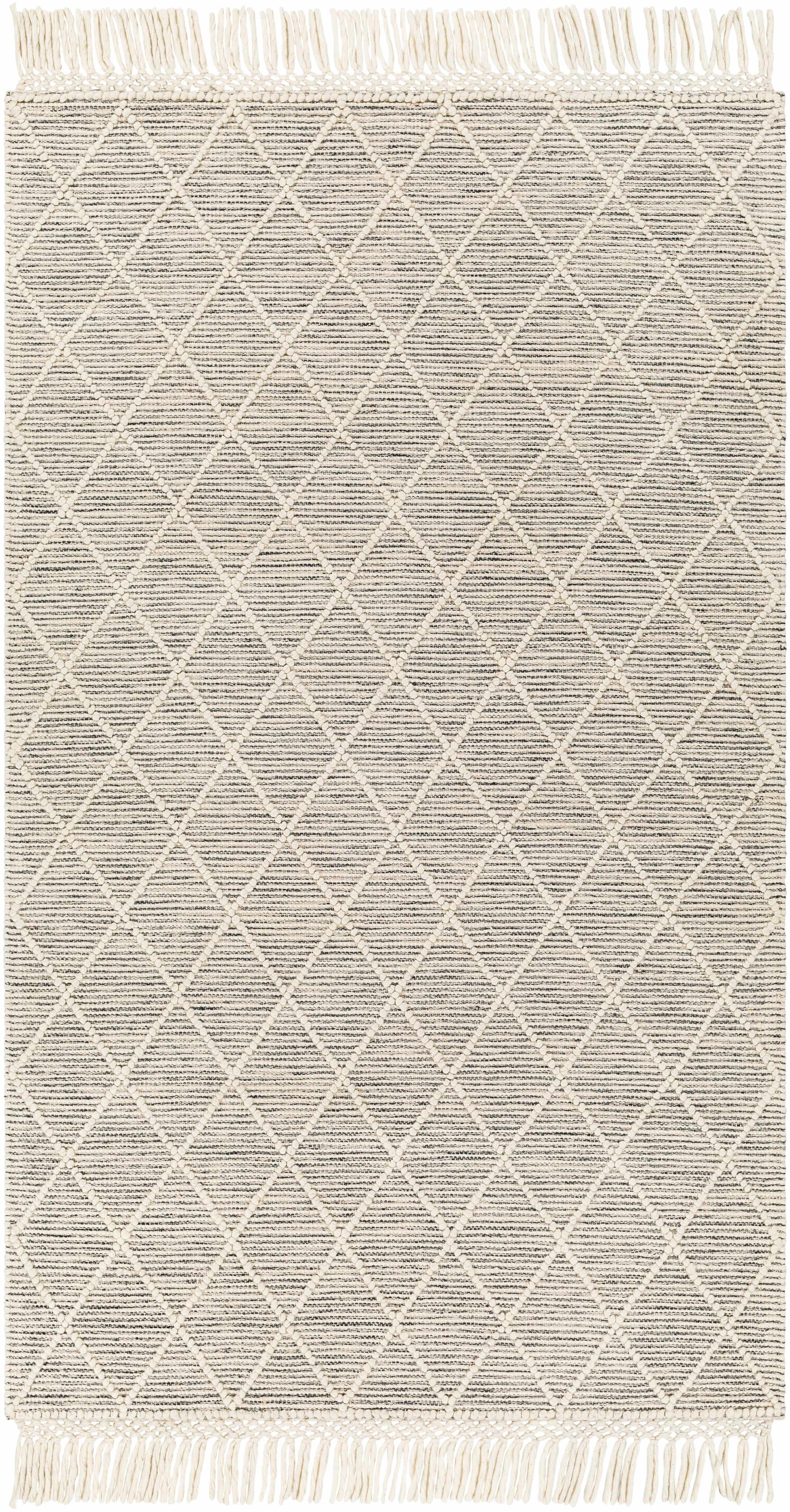 Ezria Wool Rug with Tassels - Clearance - Ornate Home
