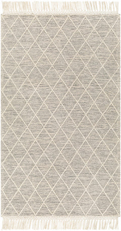 Ezria Wool Rug with Tassels - Clearance - Ornate Home