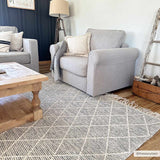 Ezria Wool Rug with Tassels - Clearance - Ornate Home