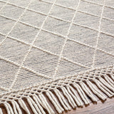 Ezria Wool Rug with Tassels - Clearance - Ornate Home