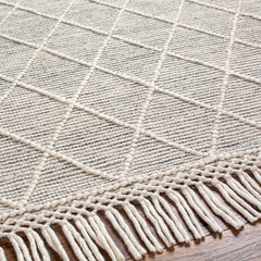 Ezria Wool Rug with Tassels - Clearance - Ornate Home