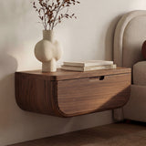 Hettie Dark Brown Floating Nightstand