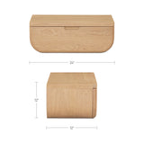 Hettie Natural Floating Nightstand