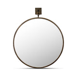 Cameo Aged Brass Mirror