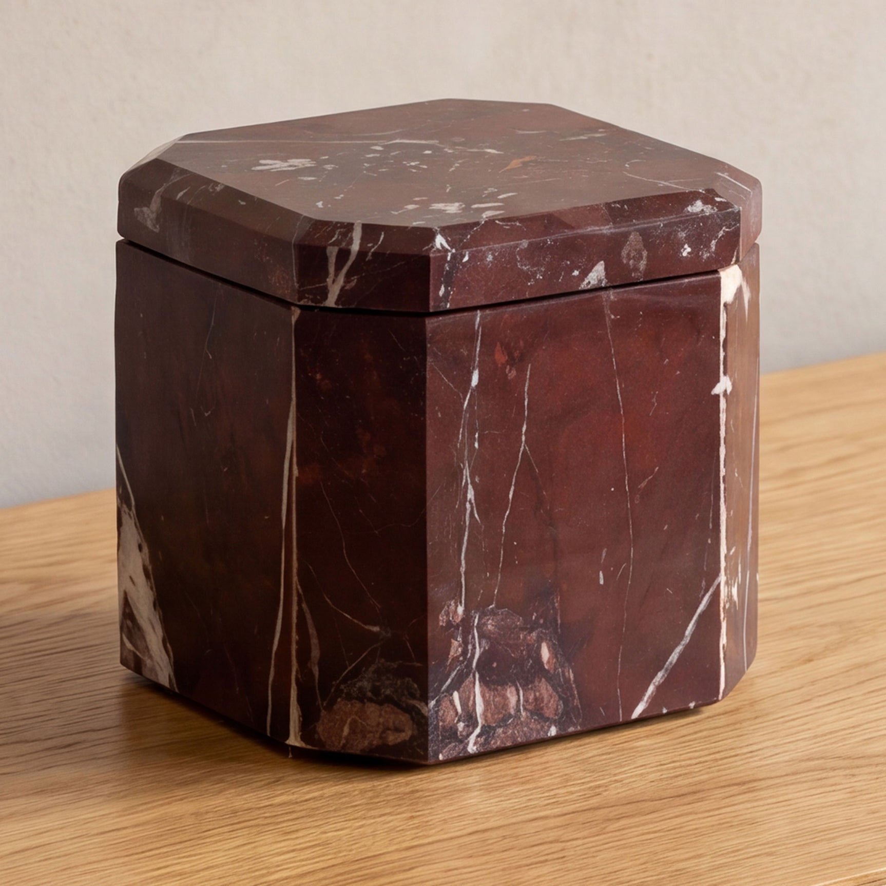 Forli Red Levanto Marble Box