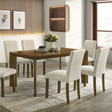 Paolino Antique Brown 7 Pc. Dining Table Set