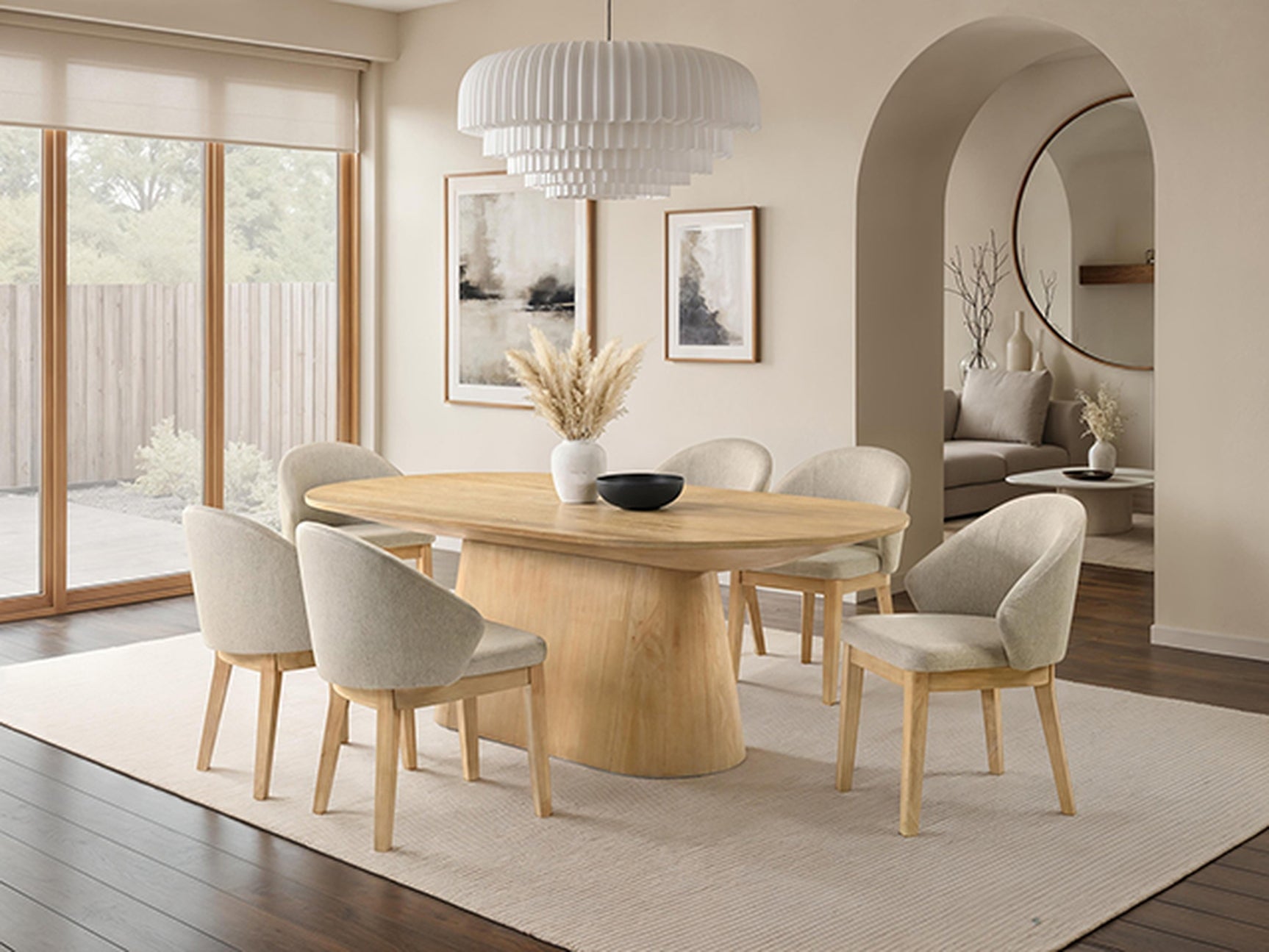 Tottenham Oak Oval Dining Table