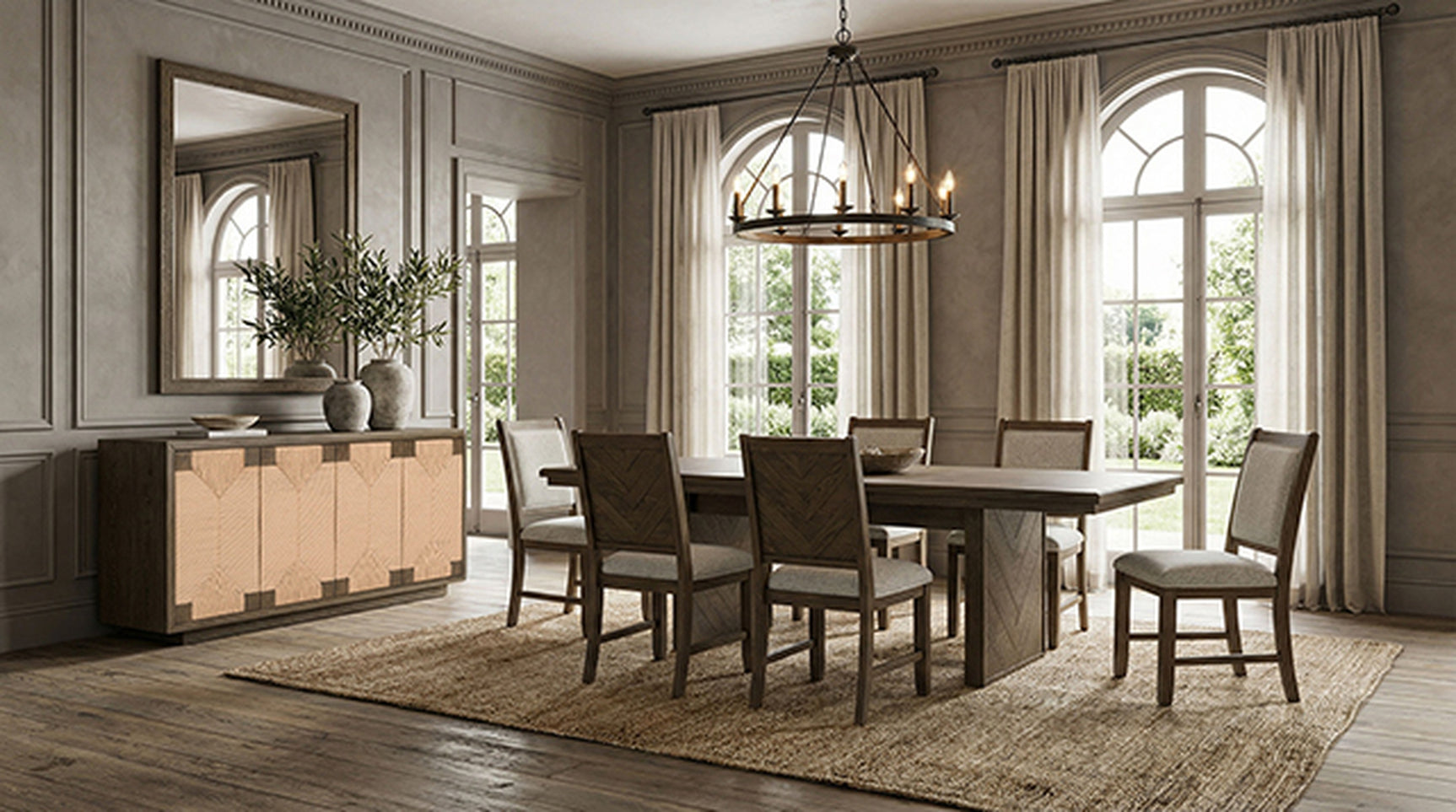 Casoria Dark Walnut Sideboard