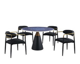 Hobro Black/White 5 Pc. Round Dining Table Set