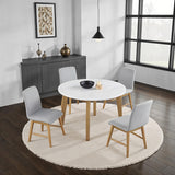 Mandier Natural 5 Pc. Round Dining Table Set