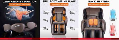 FPL-EC55-BROWN Massage Chair - Ornate Home