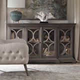 Belino Gray Wooden 4 Door Chest