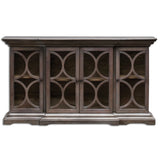 Belino Gray Wooden 4 Door Chest