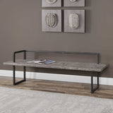 Herbert Black/Gray Reclaimed Wood Bench