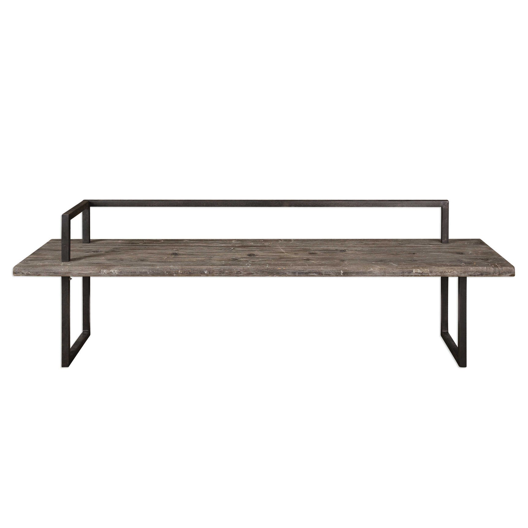 Herbert Black/Gray Reclaimed Wood Bench