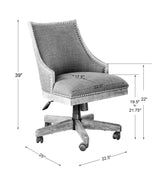 Aidrian Charcoal Desk Chair