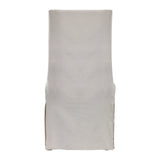 Coley White Linen Armless Chair