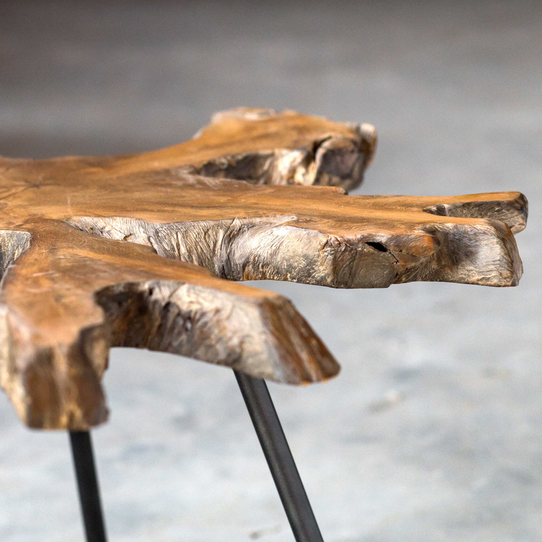 Kravitz Black/Bronze/Woodtone Accent Table