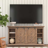 Primalia Barn Door Brown/Woodtone Media Console