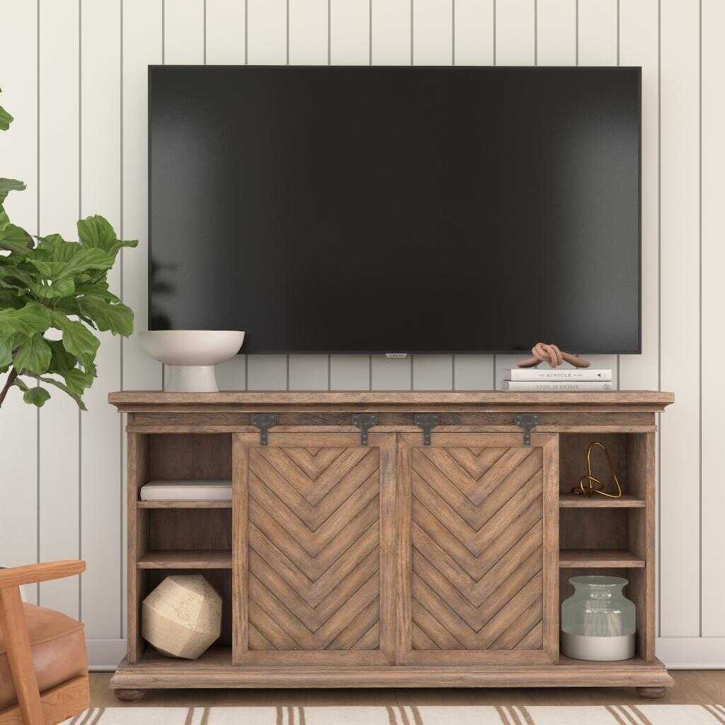 Primalia Barn Door Brown/Woodtone Media Console