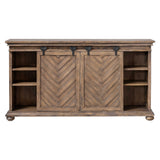 Primalia Barn Door Brown/Woodtone Media Console