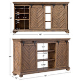 Primalia Barn Door Brown/Woodtone Media Console
