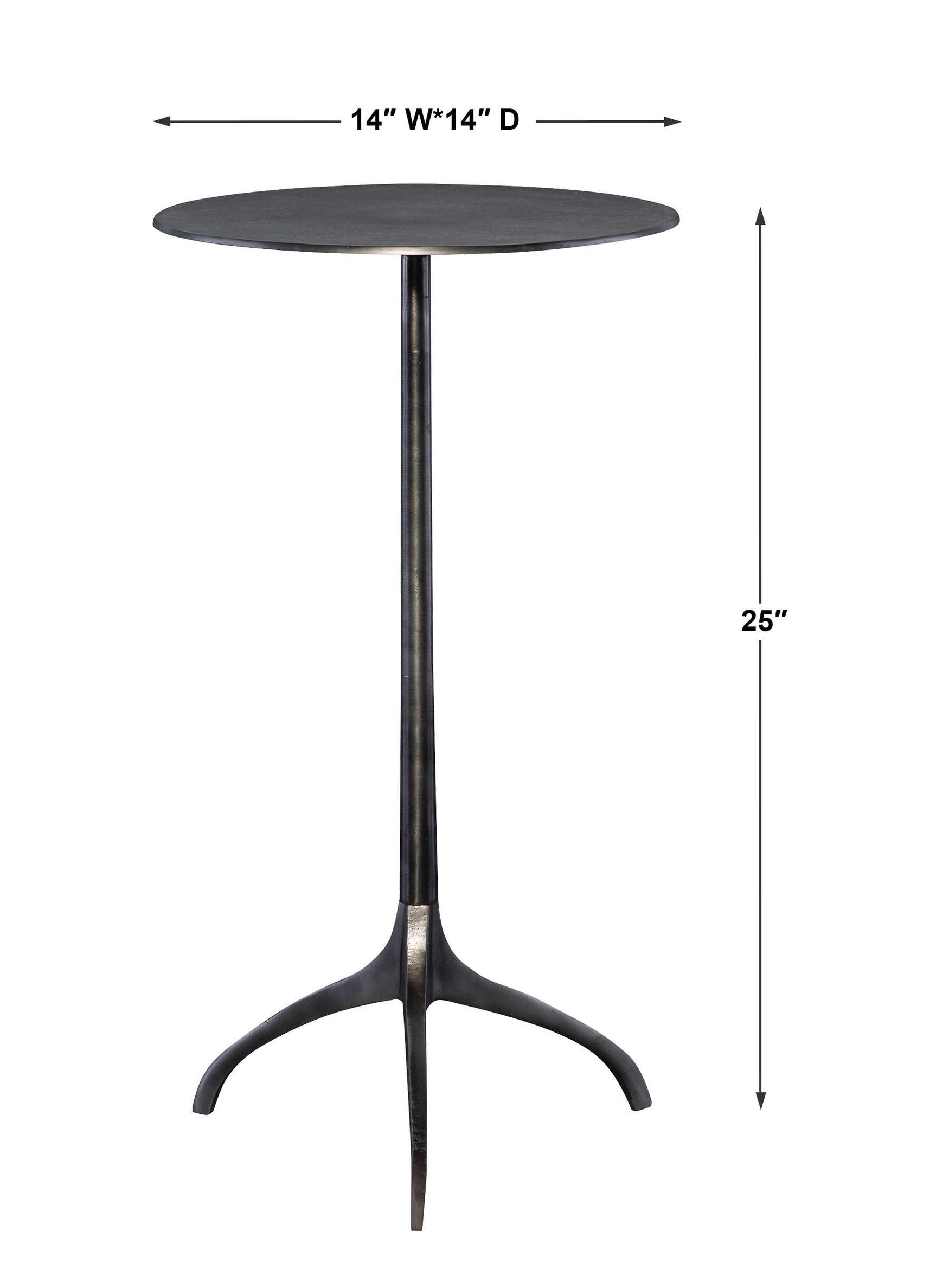 Beacon Gray/Silver Industrial Accent Table