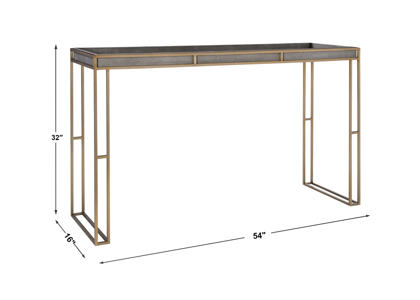 Cardew Gray Modern Console Table