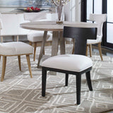 Idris Black Armless Chair