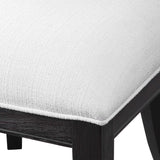 Idris Black Armless Chair