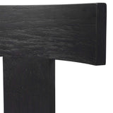 Idris Black Armless Chair