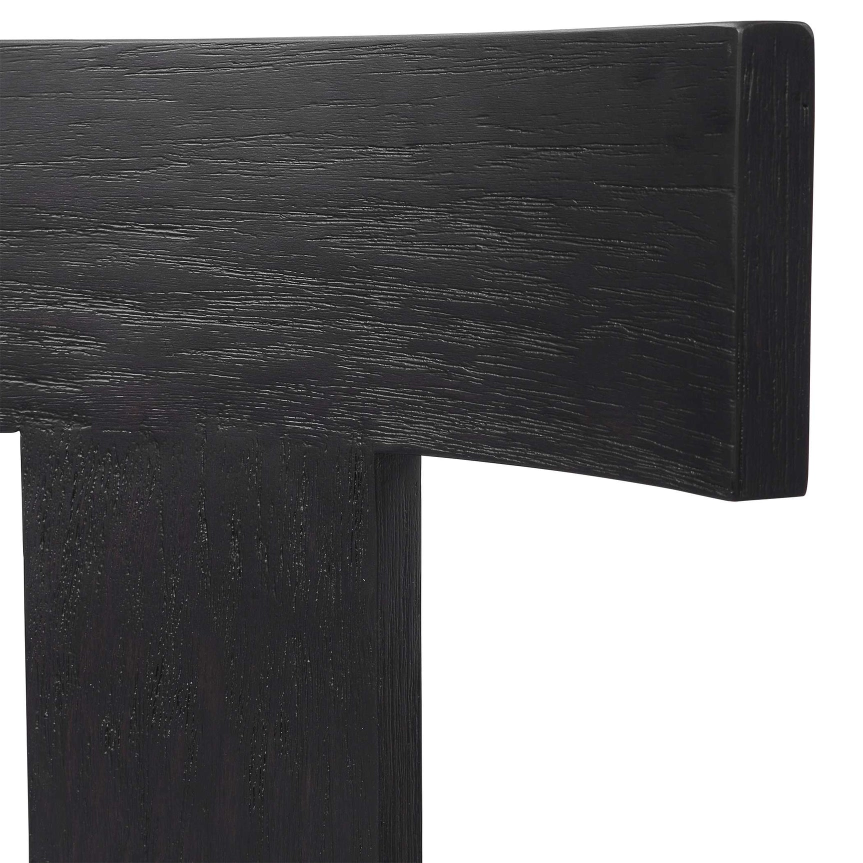 Idris Black Armless Chair